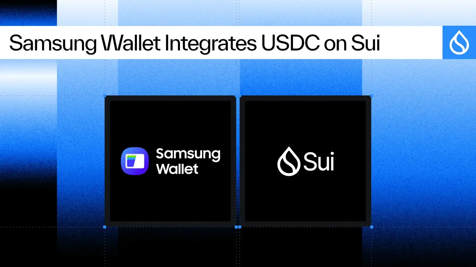 Samsung Wallet and Sui logos